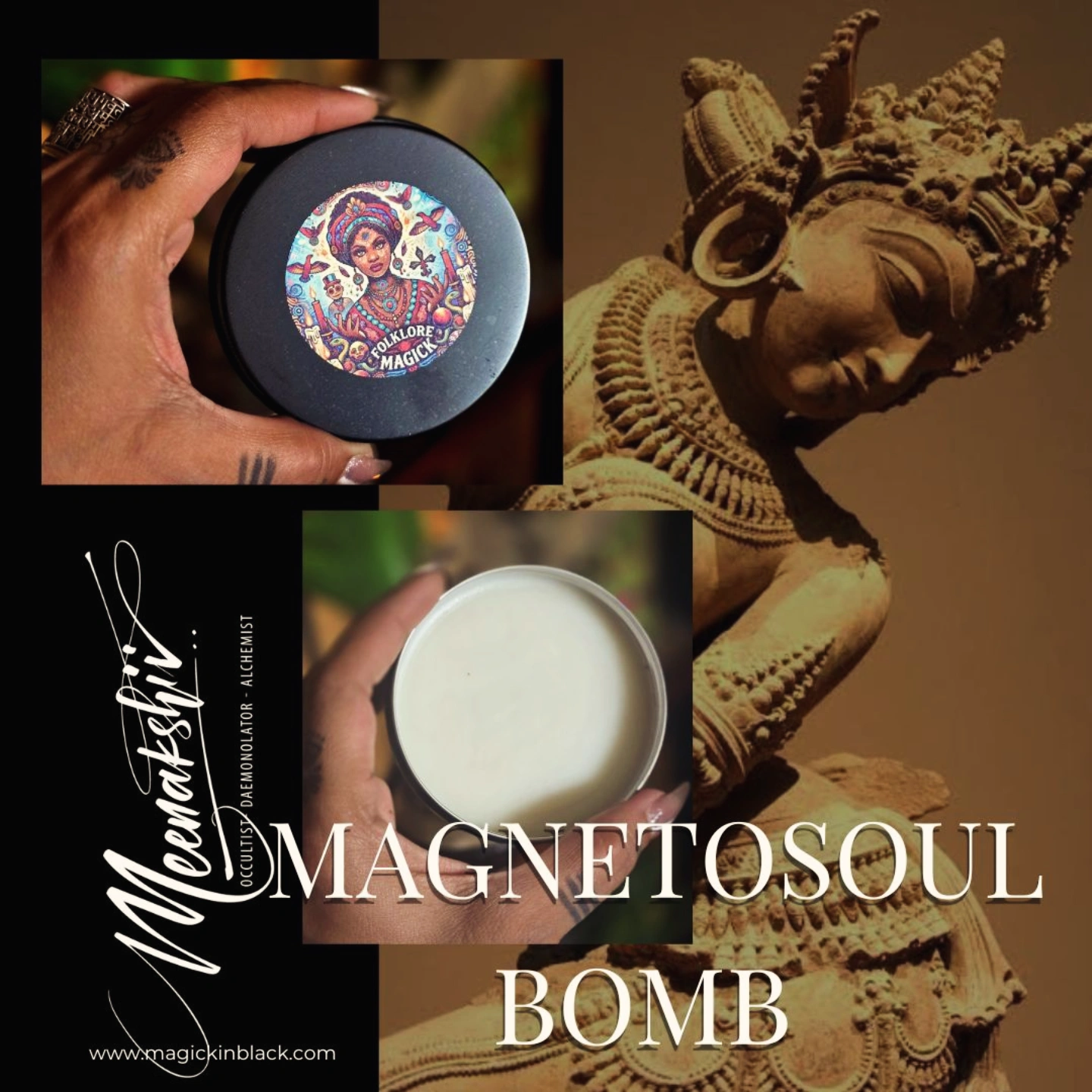 Magnetosoul Bomb — The balm that pulls the field. For the wearer who must be findable by what is hers.