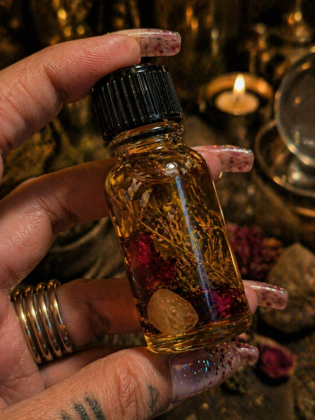 Lalitha Oil — The sweet sovereign. Beauty as a throne.